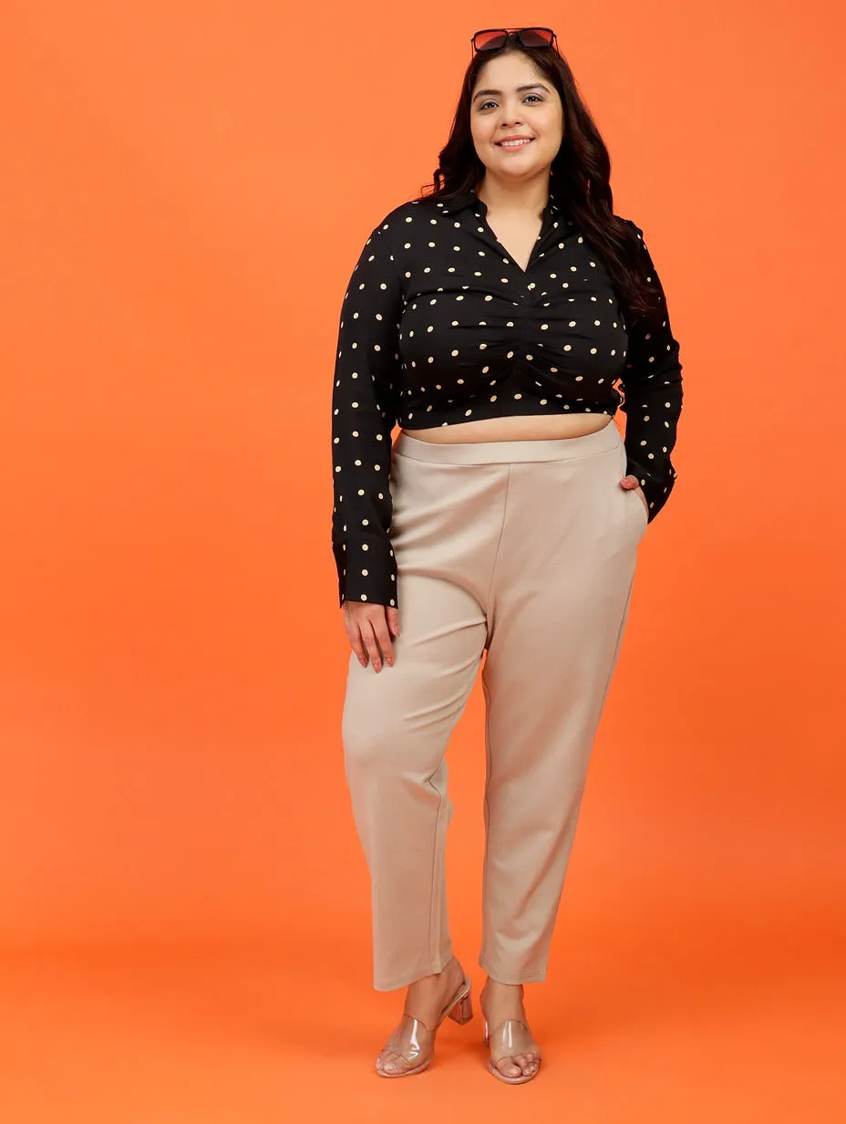 Plus Size Women Cigarette Pants