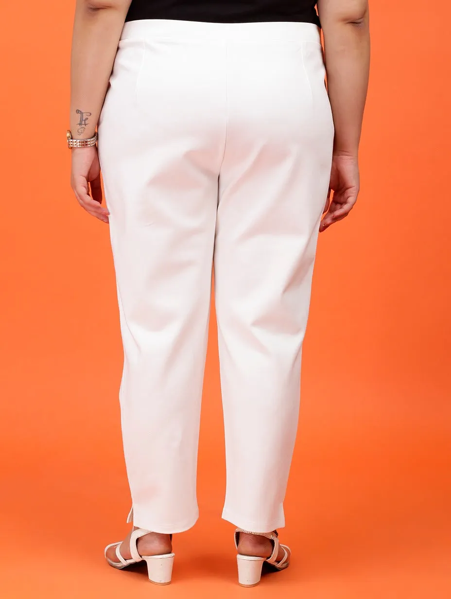 Plus Size Women Cigarette Pants