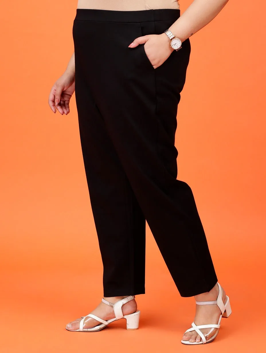 Plus Size Women Cigarette Pants