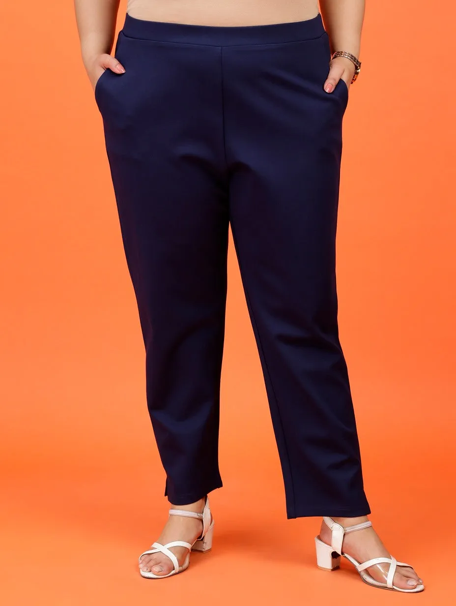 Plus Size Women Cigarette Pants