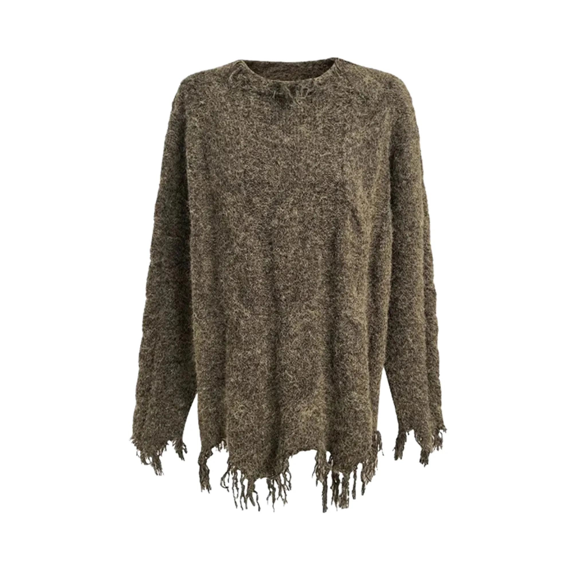 Pre Order:  Frayed Cable Knit Sweater