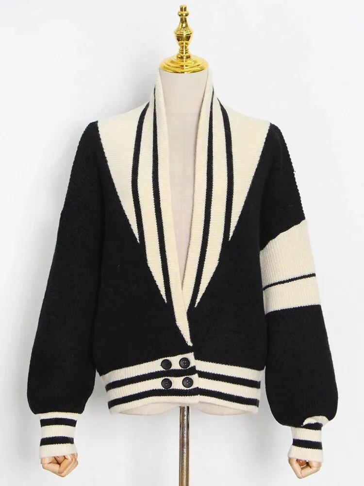 Pre Order:  Sailor Striped Knit Cardigan