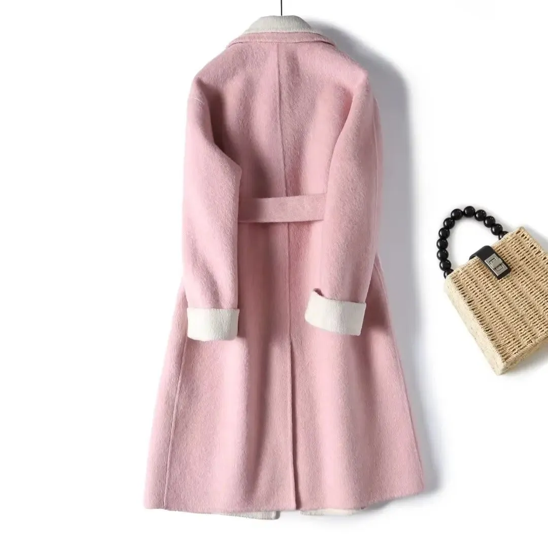 Pre Order:  Two Tone Belted Trench Coat