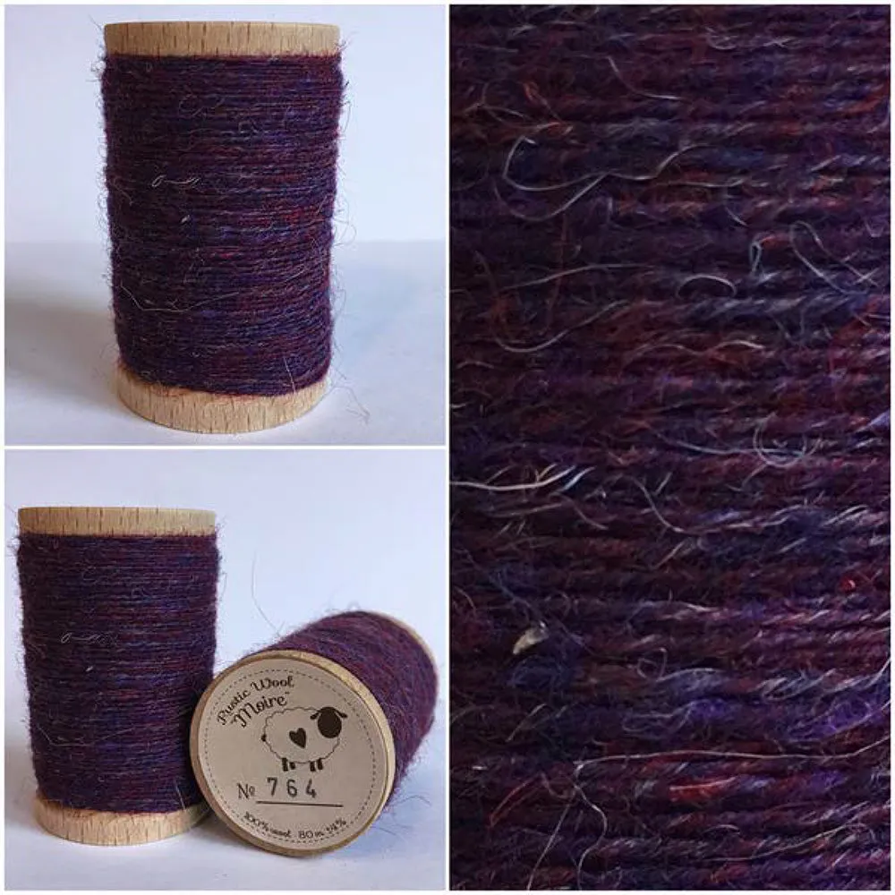 PURPLE Hand Dyed Fat QUARTER Wool Fabric for Wool Applique and Rug Hooking