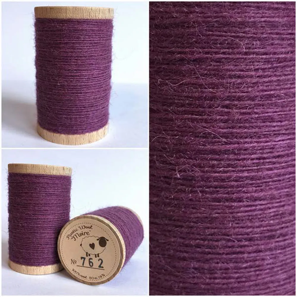 PURPLE Hand Dyed Fat QUARTER Wool Fabric for Wool Applique and Rug Hooking