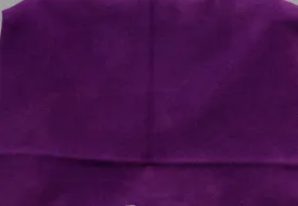 PURPLE Hand Dyed Fat QUARTER Wool Fabric for Wool Applique and Rug Hooking