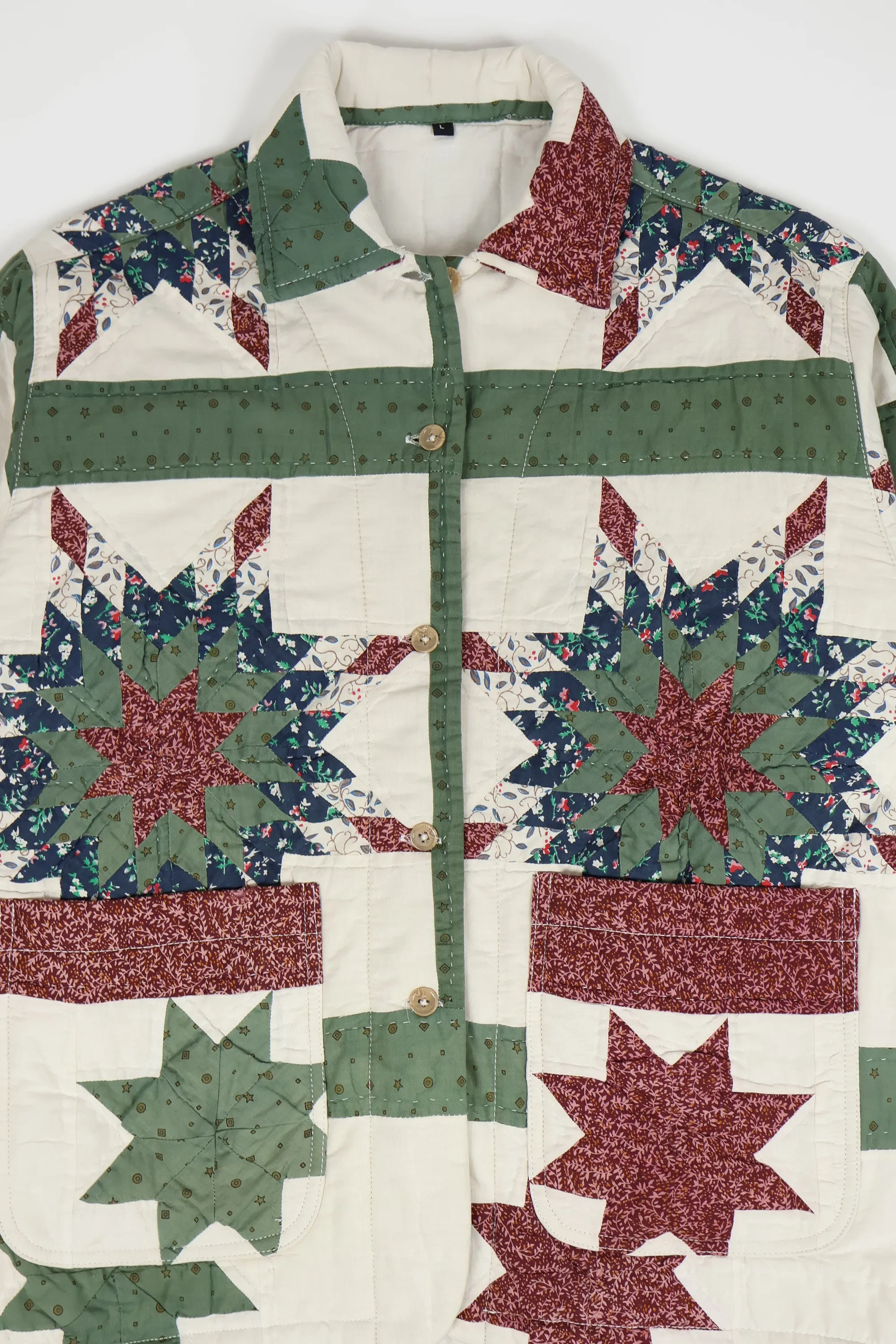 Reworked Quilt Button-Down Chore Jacket 04