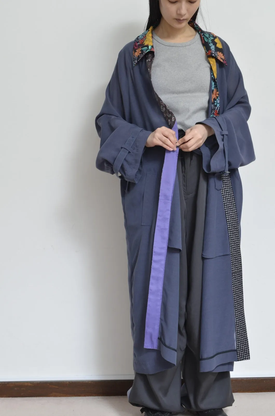 ROBE TRENCH COAT_VOILE (02/NAV)