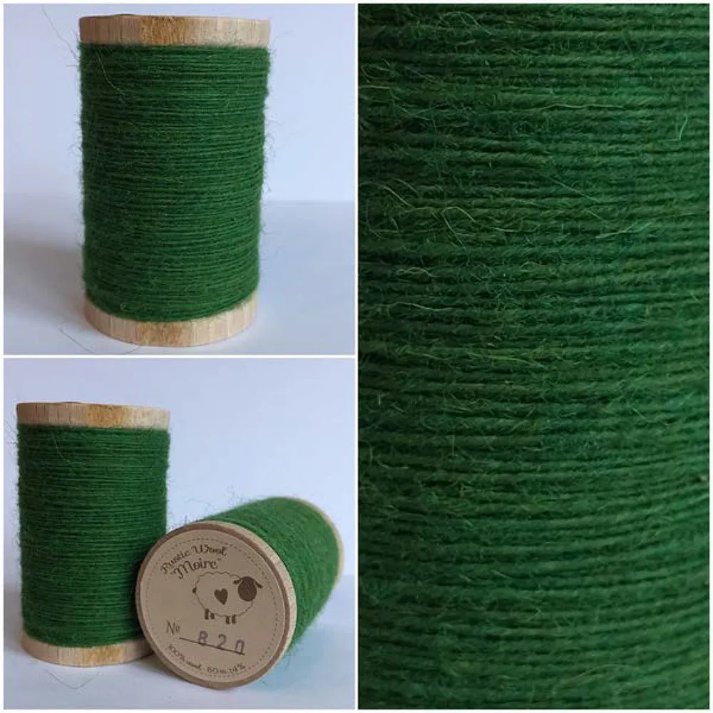 SHAMROCK Hand Dyed Fat QUARTER Wool Fabric for Wool Applique and Rug Hooking