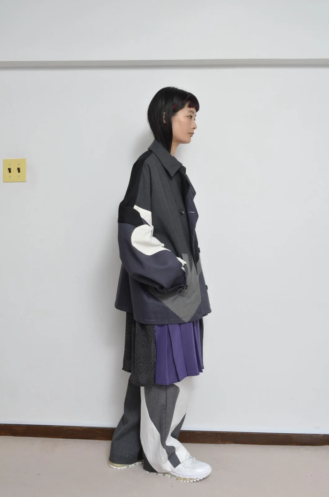 SLACKS UNE UNE TRENCH COAT/SHORT_02