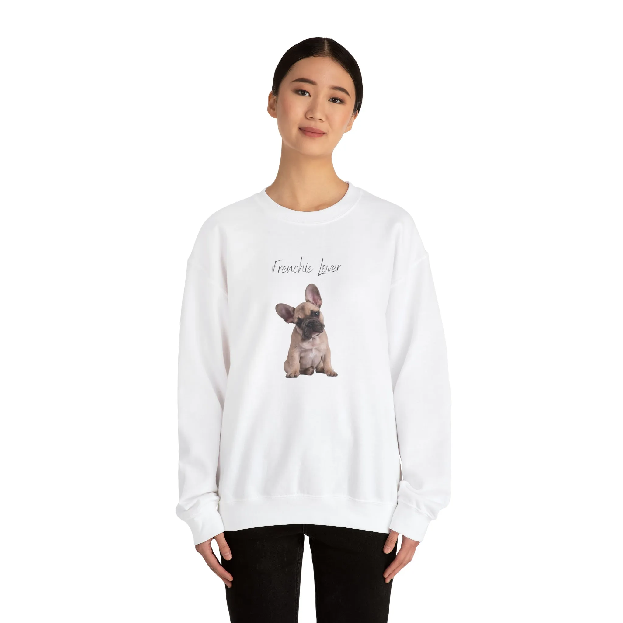 Stay Comfy with Frenchie Lover Women's Crewneck Sweatshirt