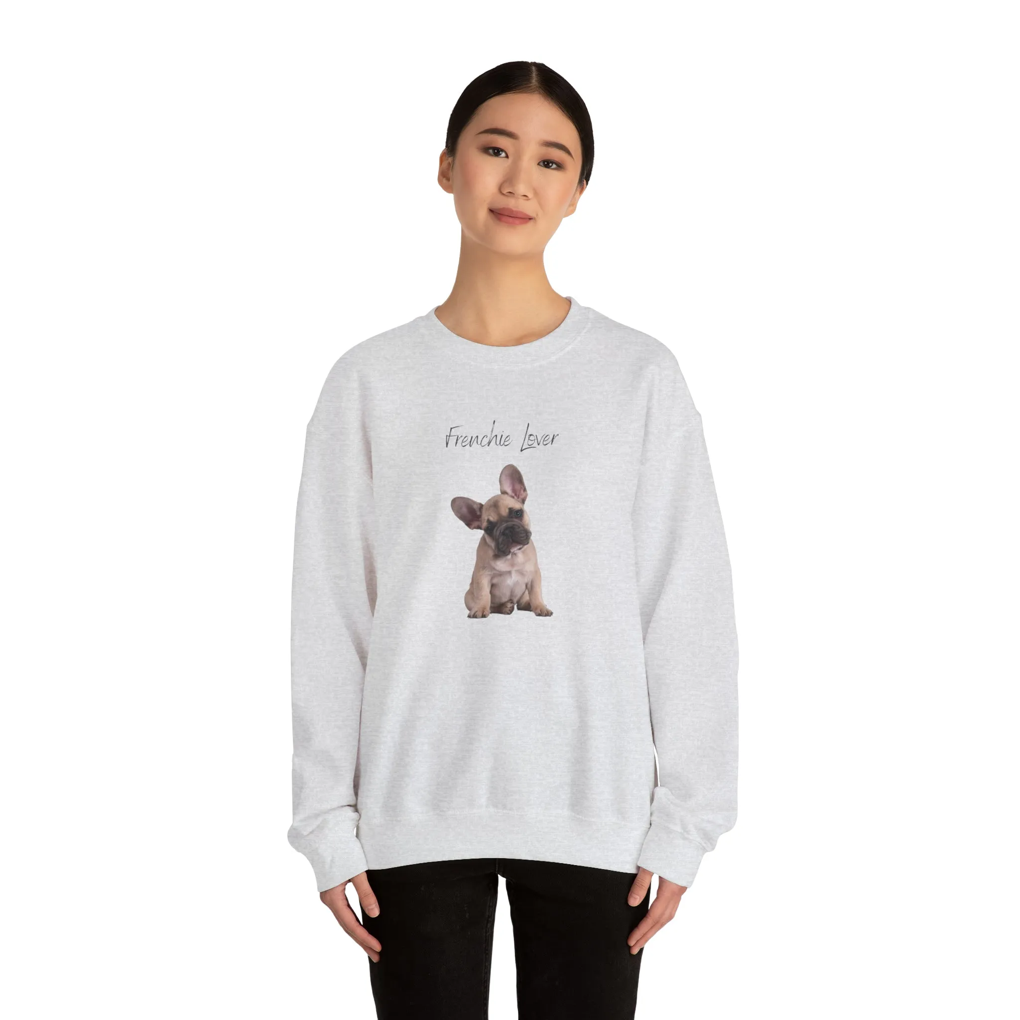 Stay Comfy with Frenchie Lover Women's Crewneck Sweatshirt