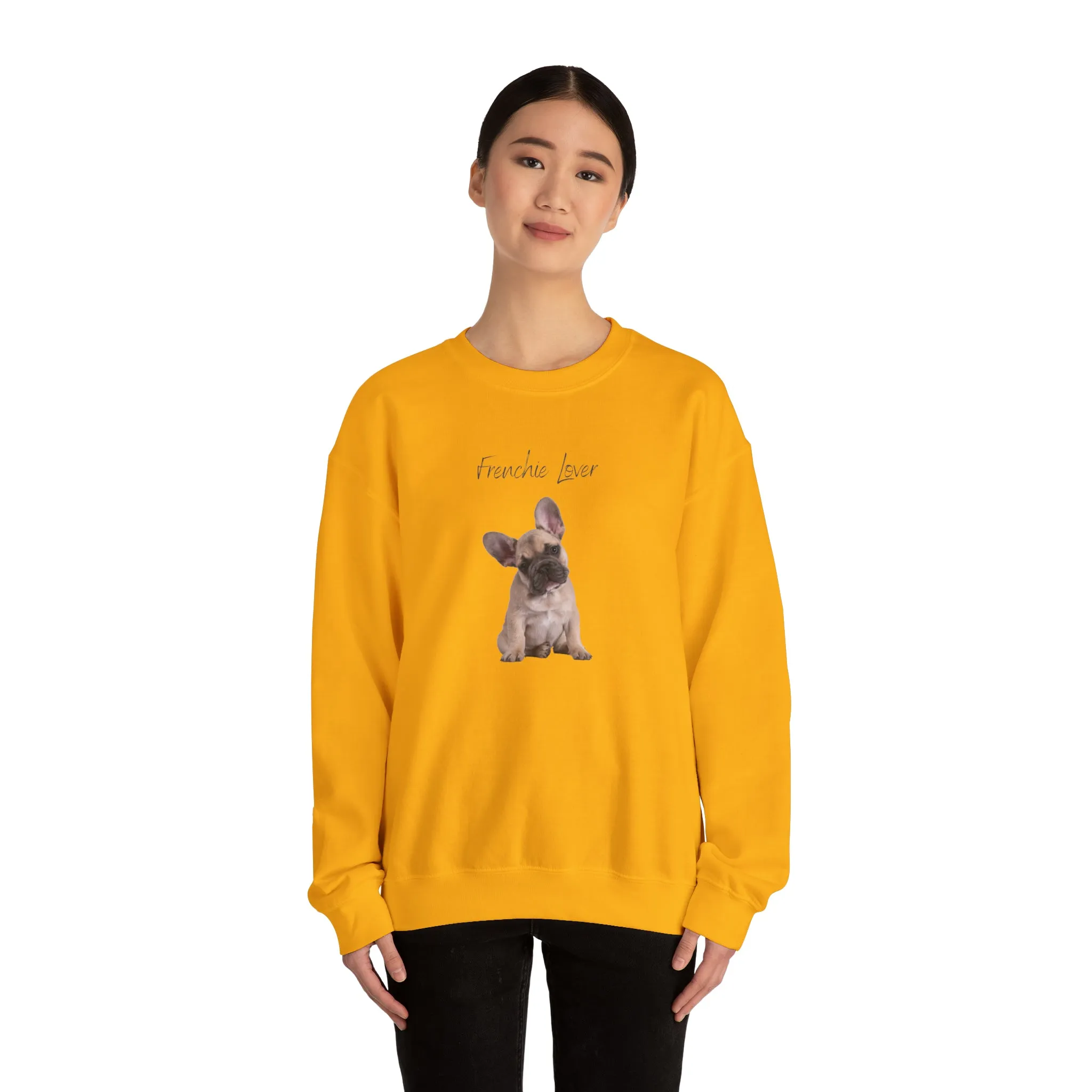 Stay Comfy with Frenchie Lover Women's Crewneck Sweatshirt