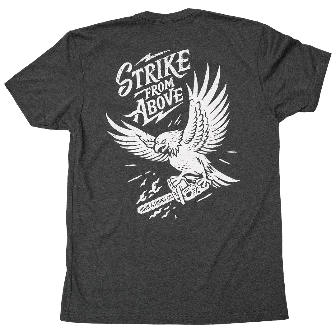 Strike From Above - Heather Charcoal Tee