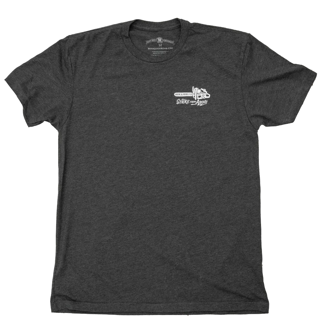 Strike From Above - Heather Charcoal Tee