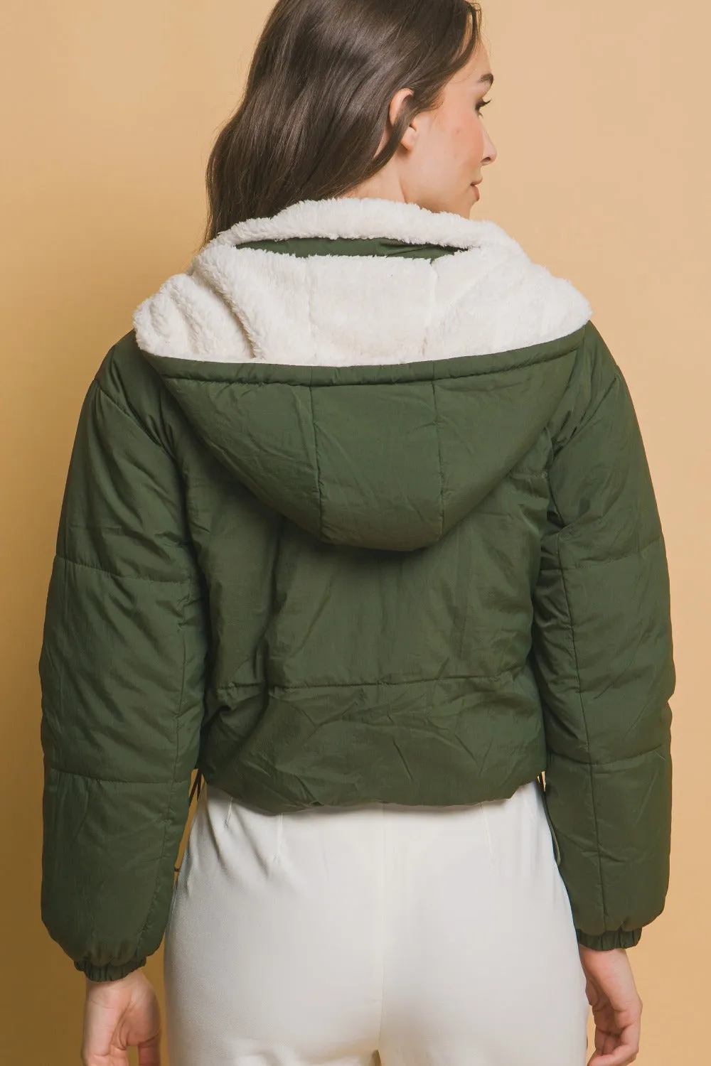 Styles Sherpa Reversible Jacket - Hunter Green