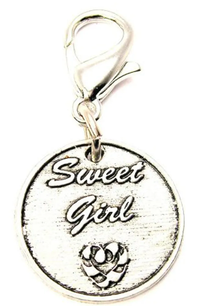 Sweet Girl Zipper Pull