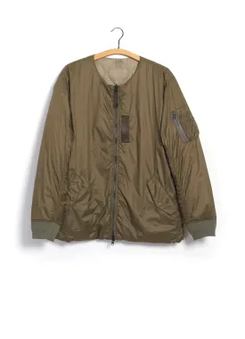 TAION x BEAMS | Reversible MA-1 Type Inner Down Jacket | Olive/Beige