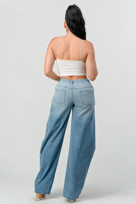 TEEK - Wide Leg Denim Jeans