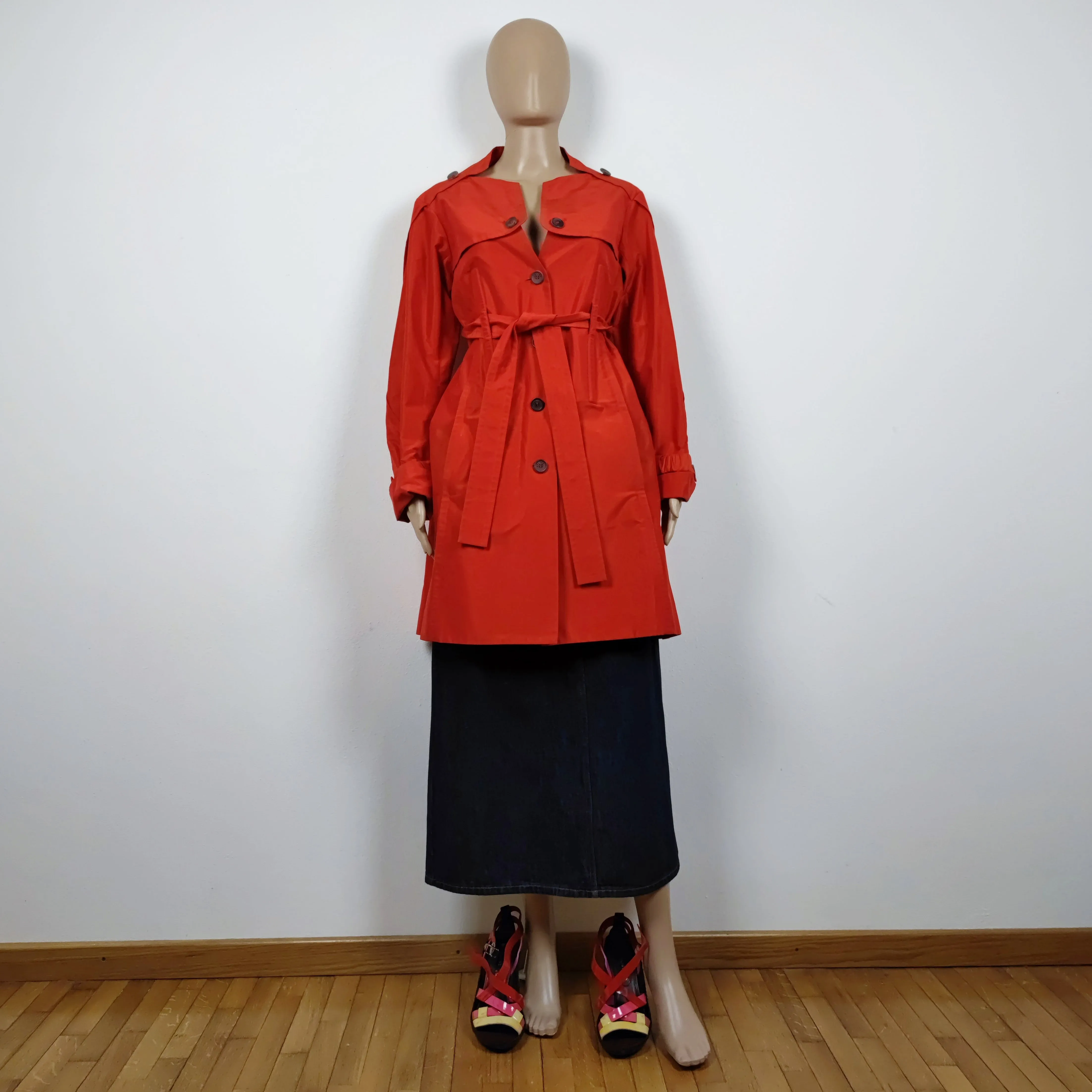 trench Celine rosso