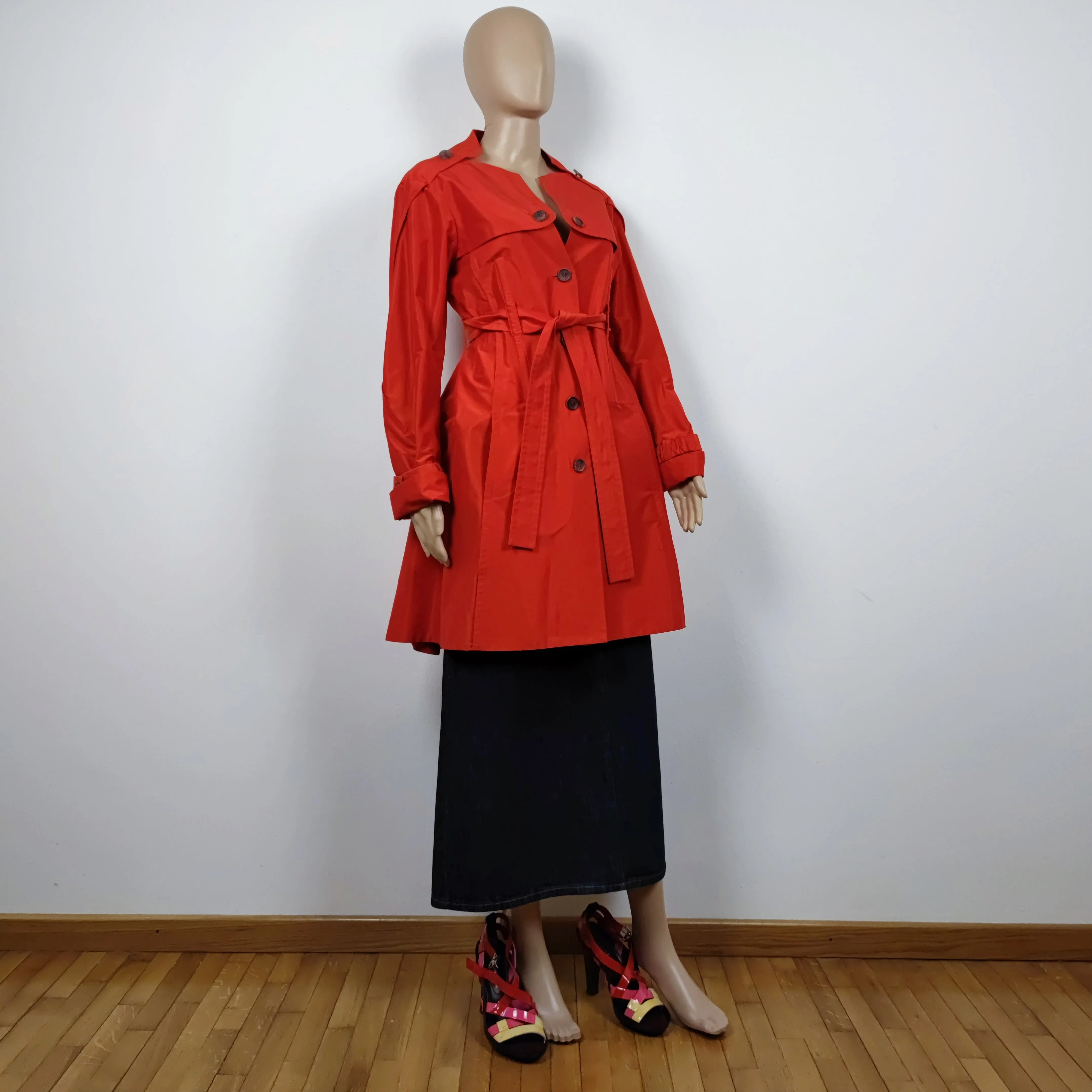 trench Celine rosso