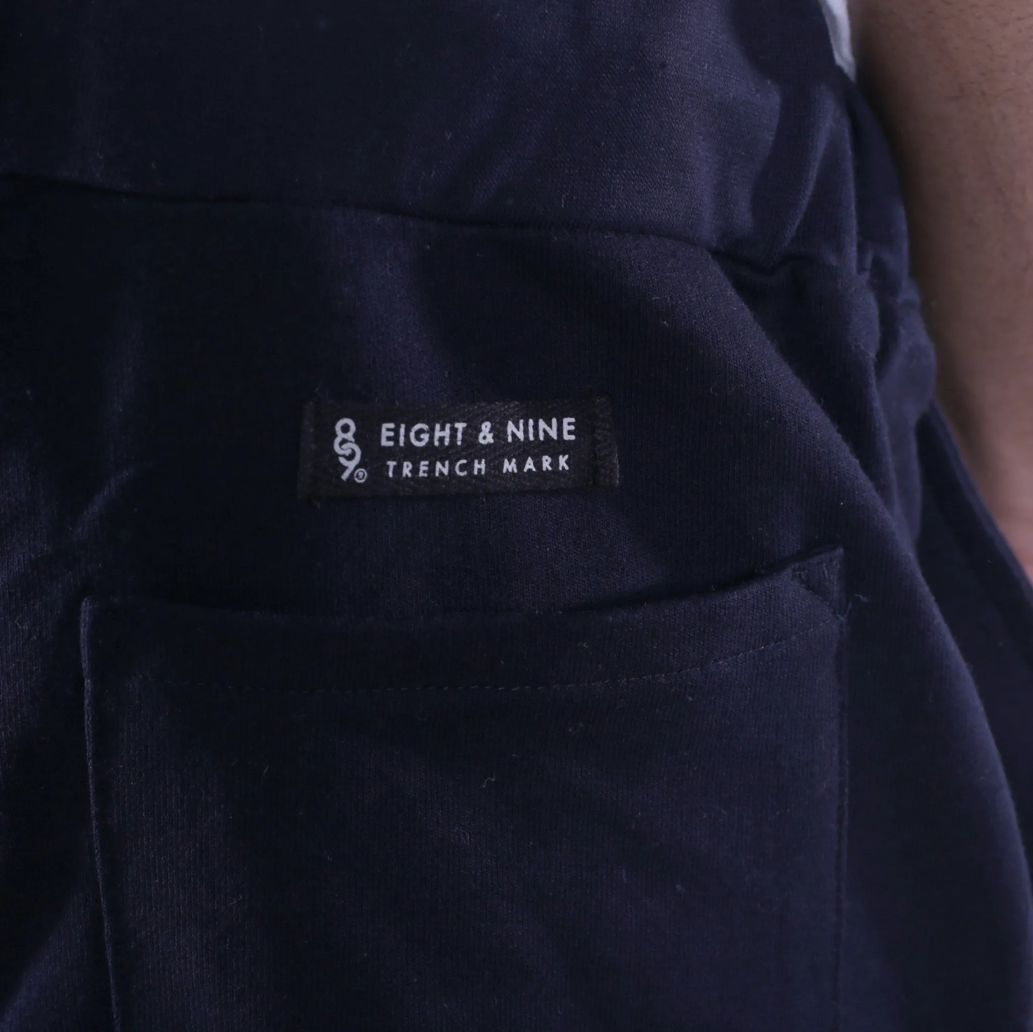 Triple Beam Premium Terry Shorts Navy