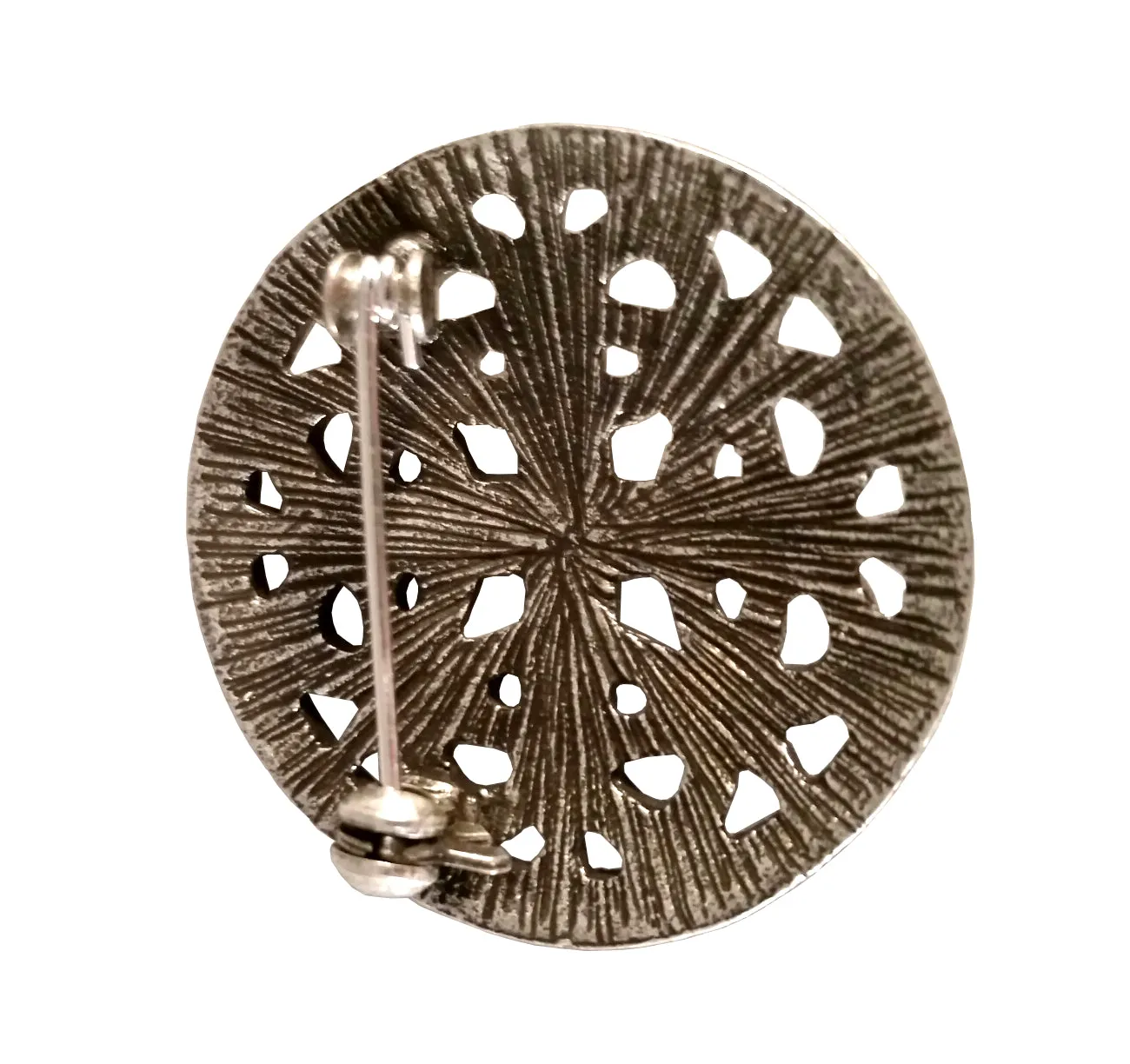 Viking Brooch Silver Borre Pin Round Norse Viking Style