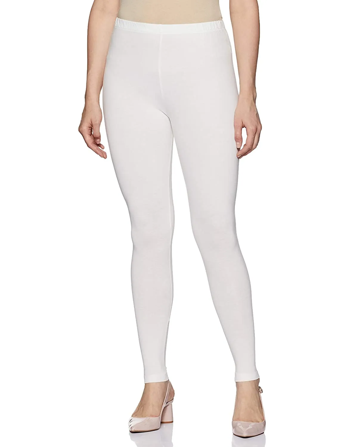 White Rupa Cotton leggings pants for Woman