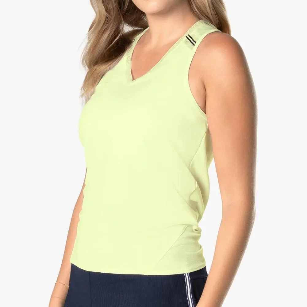 Women's Easy Game Tie Back Tennis Tank Lemon Frost