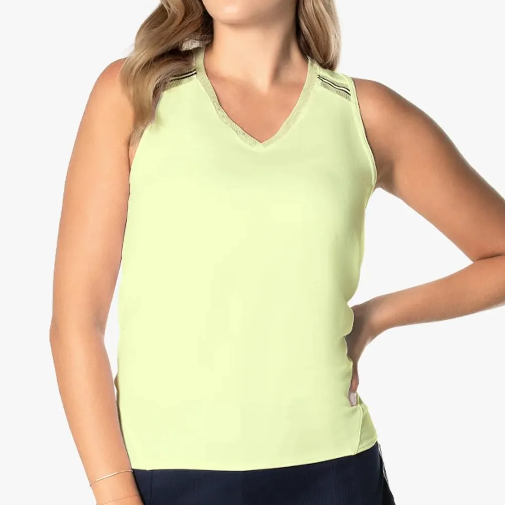 Women's Easy Game Tie Back Tennis Tank Lemon Frost