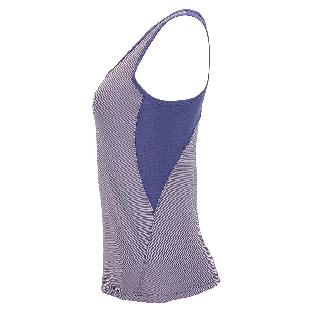 Women's Kai Tennis Tank Lavender Stripes