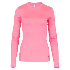 Women's Long Sleeve UV Blocker Pickleball Top Pink Cyclamen