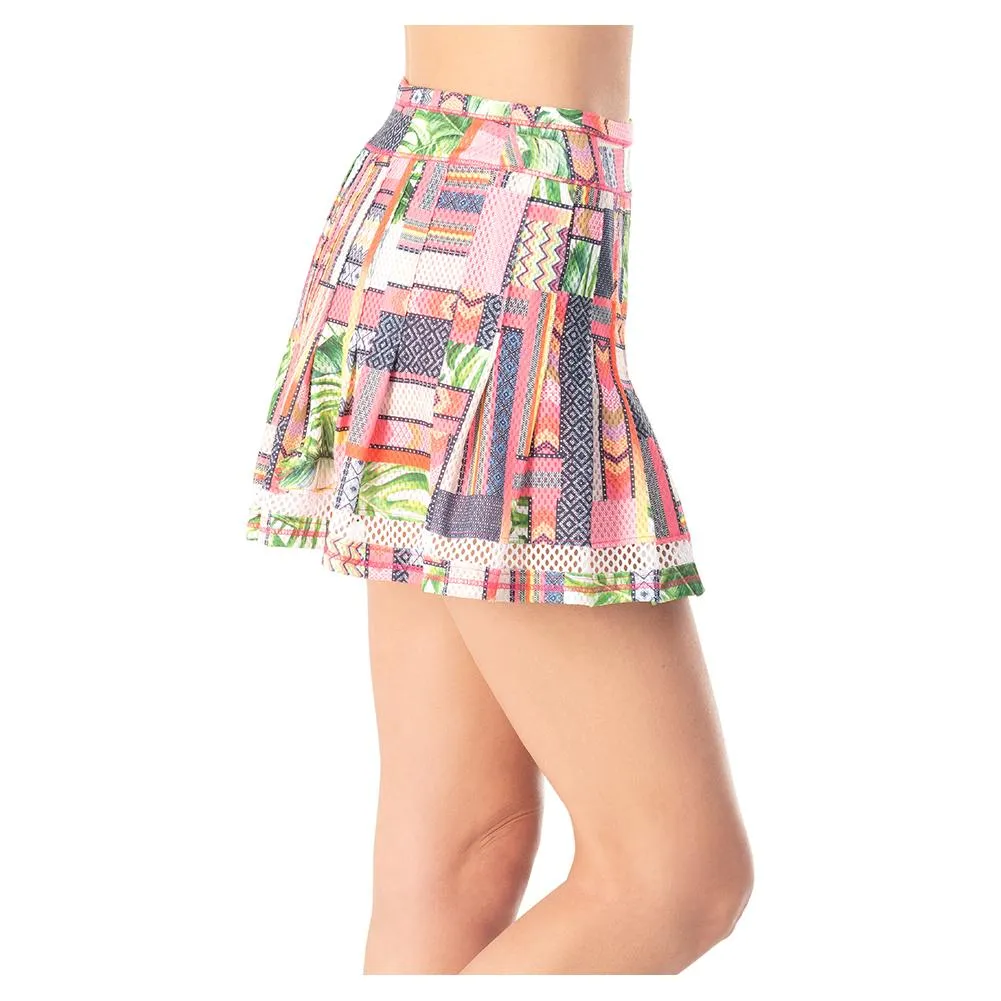 Women`s Long Under The Palms Tennis Skort Guava