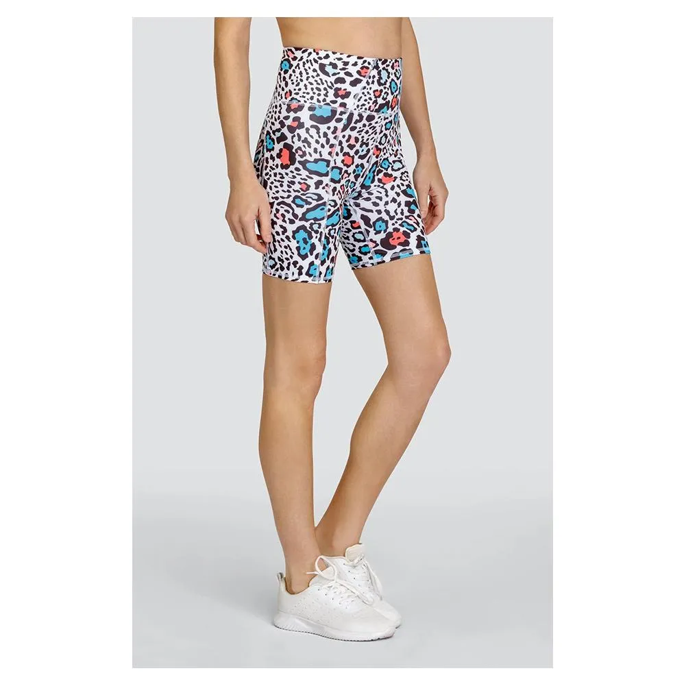 Women's Moxie 6.5 Inch Tennis Biker Short Beach Leopard