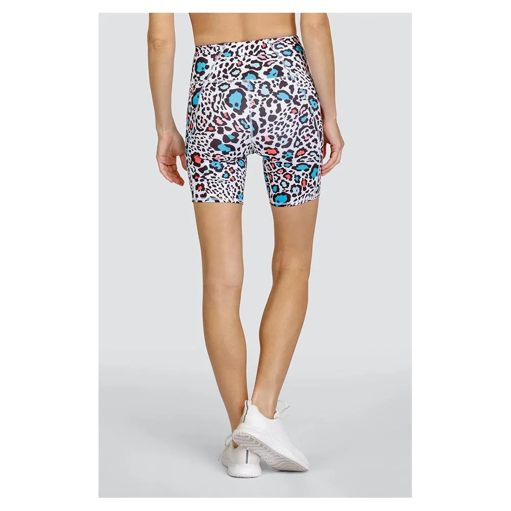 Women's Moxie 6.5 Inch Tennis Biker Short Beach Leopard