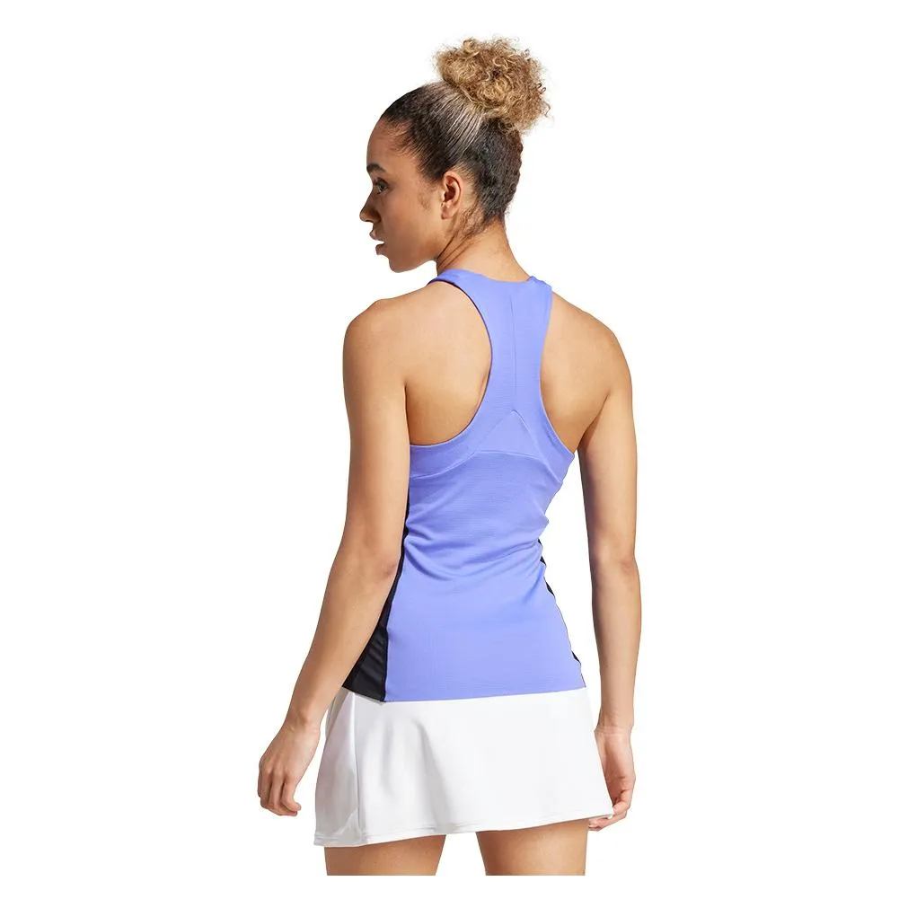 Womens PRO Tennis Y-Tank Cobalt Blue and Black