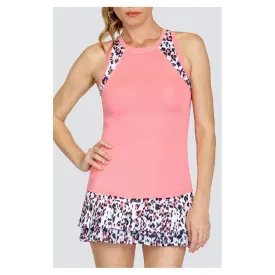 Women's Teagan Curved Hem Tennis Tank Strawberry Pink