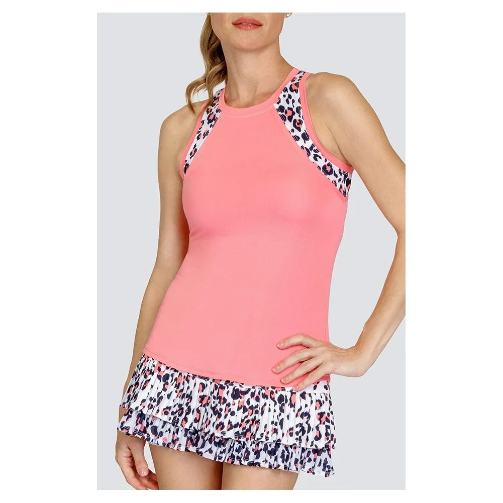 Women's Teagan Curved Hem Tennis Tank Strawberry Pink